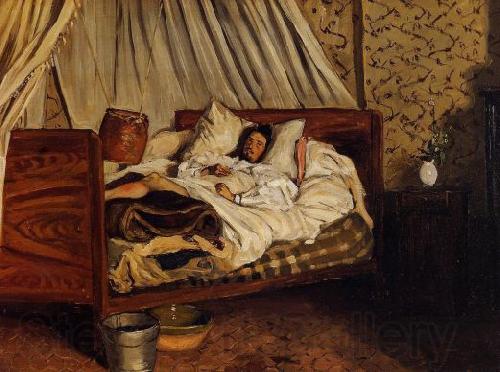 Frederic Bazille Monet after His Accident at the Inn of Chailly Norge oil painting art